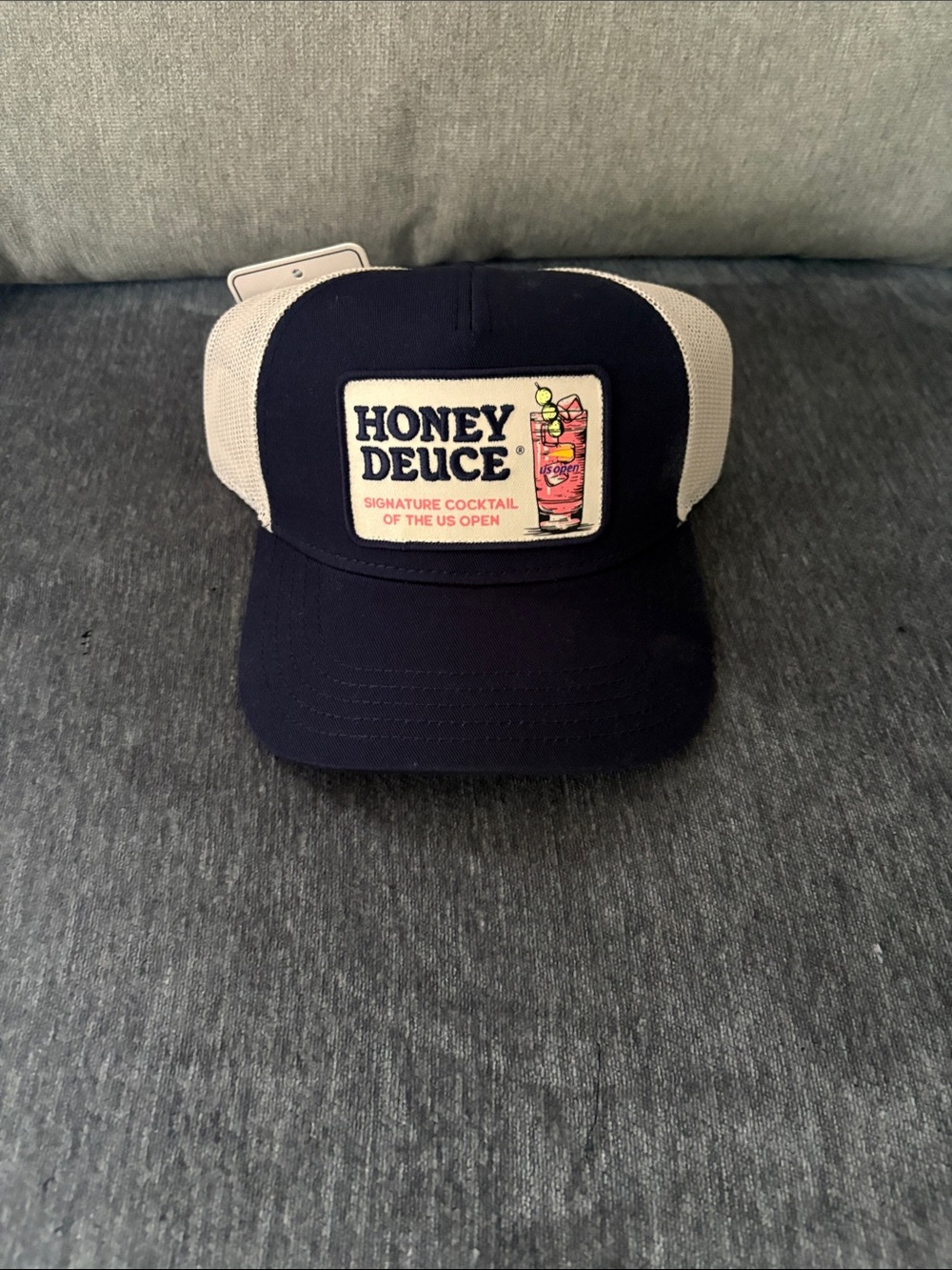 Honey Deuce Navy and White Trucker Hat